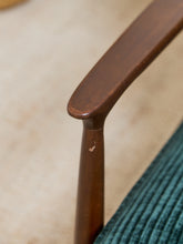 Load image into Gallery viewer, Mid Century Modern Upholstered Milo Baughman Model #74 Walnut Reclining Chair