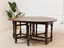 Load image into Gallery viewer, Antique Drop Leaf Dining Table