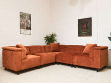 Load image into Gallery viewer, 5 Piece Chelsea Sectional in Lovely Russet