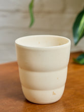 Load image into Gallery viewer, Minimalist Vintage White Ceramic Planter Made in Germany