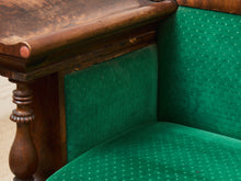 Load image into Gallery viewer, Antique Empire Style Walnut Swan Grecian Sofa