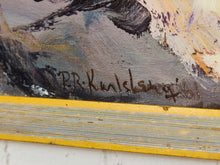 Load image into Gallery viewer, Modernist Expressionist Still Life Oil Painting Vintage Original by P.R Karlsberg