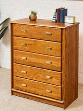 Load image into Gallery viewer, Oak Vintage Highboy