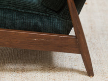 Load image into Gallery viewer, Mid Century Modern Upholstered Milo Baughman Model #74 Walnut Reclining Chair