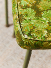 Load image into Gallery viewer, Pair of Green Floral Dinette Chairs