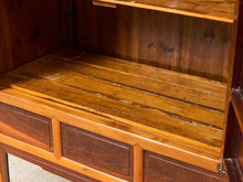 Load image into Gallery viewer, Qing Dynasty Ningbo Cypress and Rosewood Cabinet with Brass Hardware