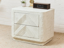 Load image into Gallery viewer, Post Modern White Vintage 2 Drawer Nightstand