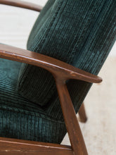 Load image into Gallery viewer, Mid Century Modern Upholstered Milo Baughman Model #74 Walnut Reclining Chair