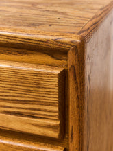 Load image into Gallery viewer, Vintage Oak BoHo Nightstands Pair