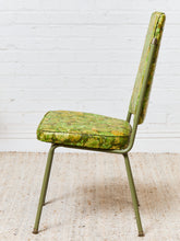 Load image into Gallery viewer, Pair of Green Floral Dinette Chairs