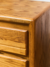 Load image into Gallery viewer, Vintage Oak BoHo Nightstands Pair