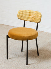 Load image into Gallery viewer, Maritza Marigold Checker Dining Chair