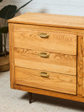 Load image into Gallery viewer, 6 Drawer Oak Vintage Dresser