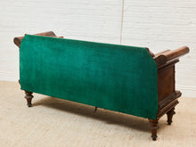 Load image into Gallery viewer, Antique Empire Style Walnut Swan Grecian Sofa