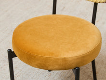 Load image into Gallery viewer, Maritza Marigold Checker Dining Chair