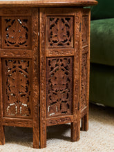 Load image into Gallery viewer, Indonesian Side Table Hand Carved