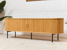 Load image into Gallery viewer, Mitza Blonde Tambour Door Credenza