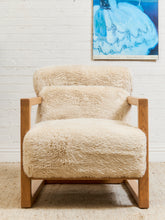 Load image into Gallery viewer, Huxley Chair in Yakety Yak Faux Fur