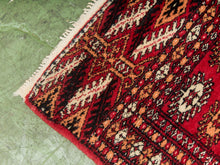 Load image into Gallery viewer, Antique Turkmen Bokhara Hand Knotted Antique Rug