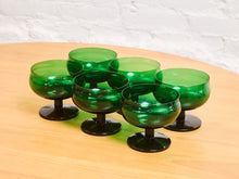 Load image into Gallery viewer, Set of Six Emerald Green Whiskey Sniffers