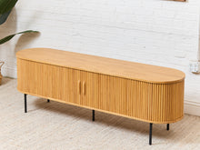 Load image into Gallery viewer, Mitza Blonde Tambour Door Credenza