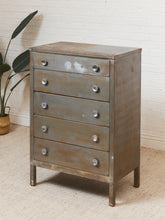Load image into Gallery viewer, Metal Primitive Highboy Dresser