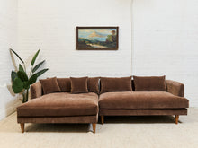 Load image into Gallery viewer, Rowan Sectional Sofa in Chocolate
