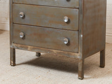 Load image into Gallery viewer, Metal Primitive Highboy Dresser