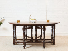 Load image into Gallery viewer, Antique Drop Leaf Dining Table