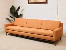 Load image into Gallery viewer, Orange Tweed Mid Century Dunbar Sofa