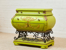 Load image into Gallery viewer, Apple Green Bombay Hollywood Regency Bureau