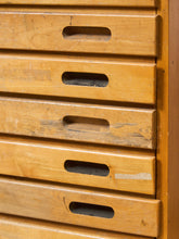 Load image into Gallery viewer, Vintage Distressed Industrial Wood Primitive School House Artist Flat Files Cabinet #2