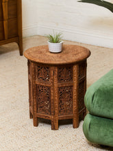 Load image into Gallery viewer, Indonesian Side Table Hand Carved
