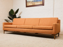 Load image into Gallery viewer, Orange Tweed Mid Century Dunbar Sofa