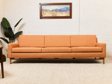 Load image into Gallery viewer, Orange Tweed Mid Century Dunbar Sofa