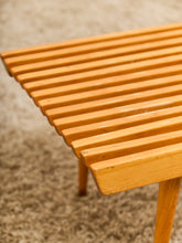 Load image into Gallery viewer, Vintage Mid Century Slat Coffee Table