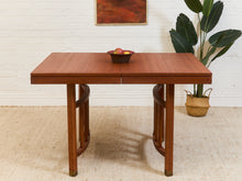 Load image into Gallery viewer, Expandable Dining Table with Sculptural Base Restored