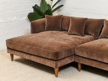 Load image into Gallery viewer, Rowan Sectional Sofa in Chocolate