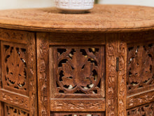 Load image into Gallery viewer, Indonesian Side Table Hand Carved