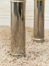 Load image into Gallery viewer, Brass and Chrome Tubular Entry-table