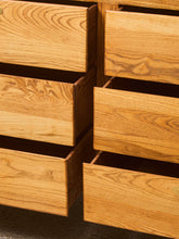 Load image into Gallery viewer, 6 Drawer Oak Vintage Dresser