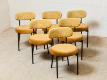 Load image into Gallery viewer, Maritza Marigold Checker Dining Chair