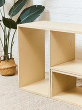 Load image into Gallery viewer, Wood Multi Cubby Blonde Shelf