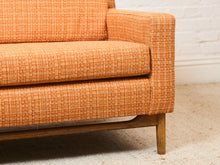 Load image into Gallery viewer, Orange Tweed Mid Century Dunbar Sofa