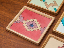 Load image into Gallery viewer, Vintage Southwestern Handmade Wood Framed Coasters