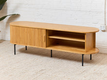 Load image into Gallery viewer, Mitza Blonde Tambour Door Credenza
