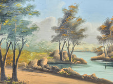 Load image into Gallery viewer, Vintage Framed Landscape Oil Painting with Gilt Frame