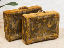 Load image into Gallery viewer, Medium French Vintage Patchwork Luggage