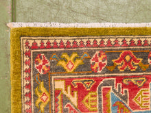 Load image into Gallery viewer, Antique Kazak Hand-loomed Rug Olive Green