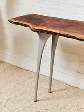 Load image into Gallery viewer, French Vintage Live Edge Modernist Entry table
